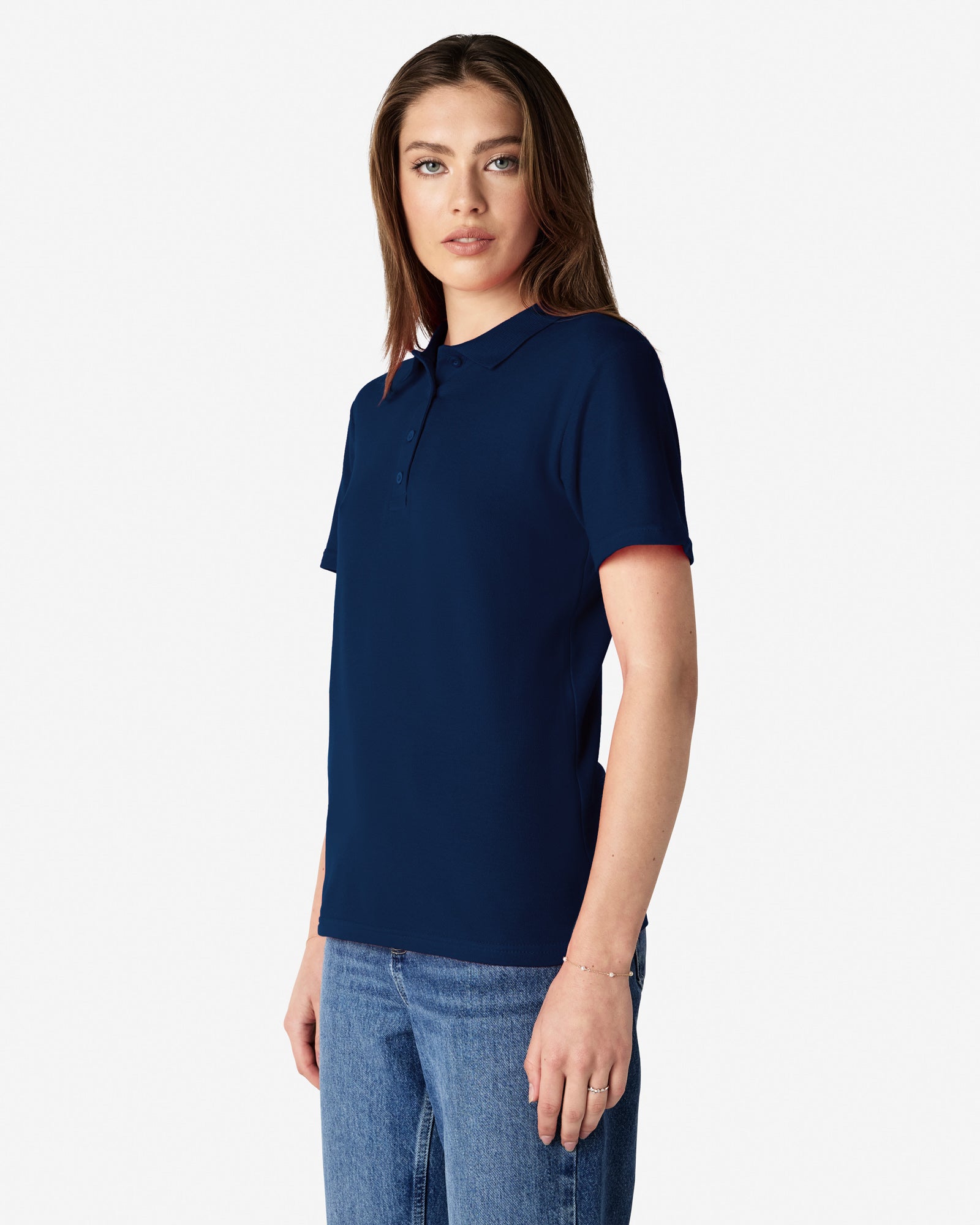 Gildan Softstyle Women's Pique Polo Navy
