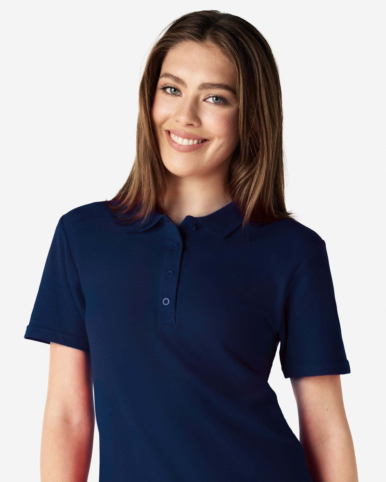 Gildan Softstyle Women's Pique Polo Navy
