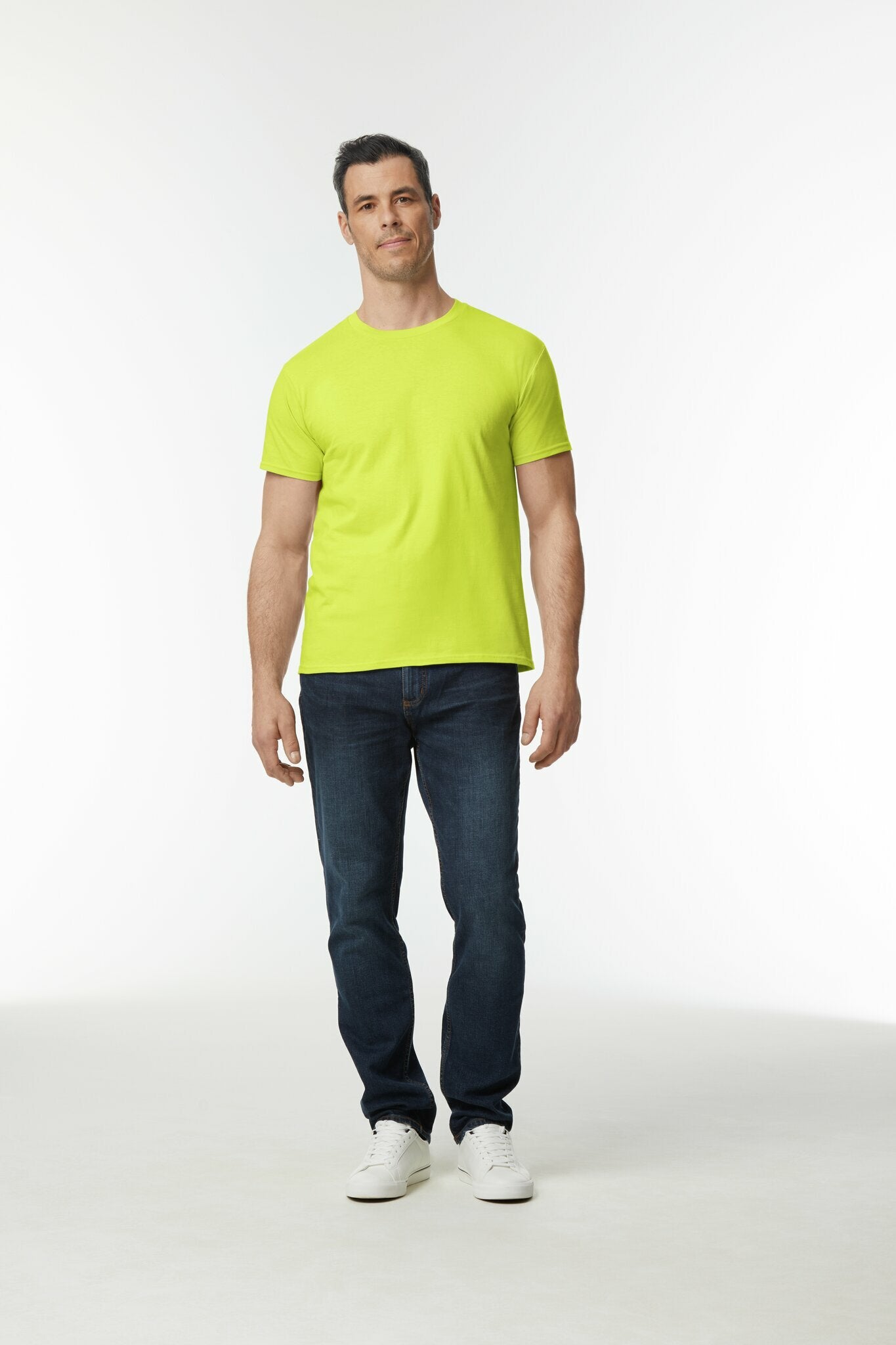 Gildan Softstyle Midweight Adult T-Shirt Safety Green