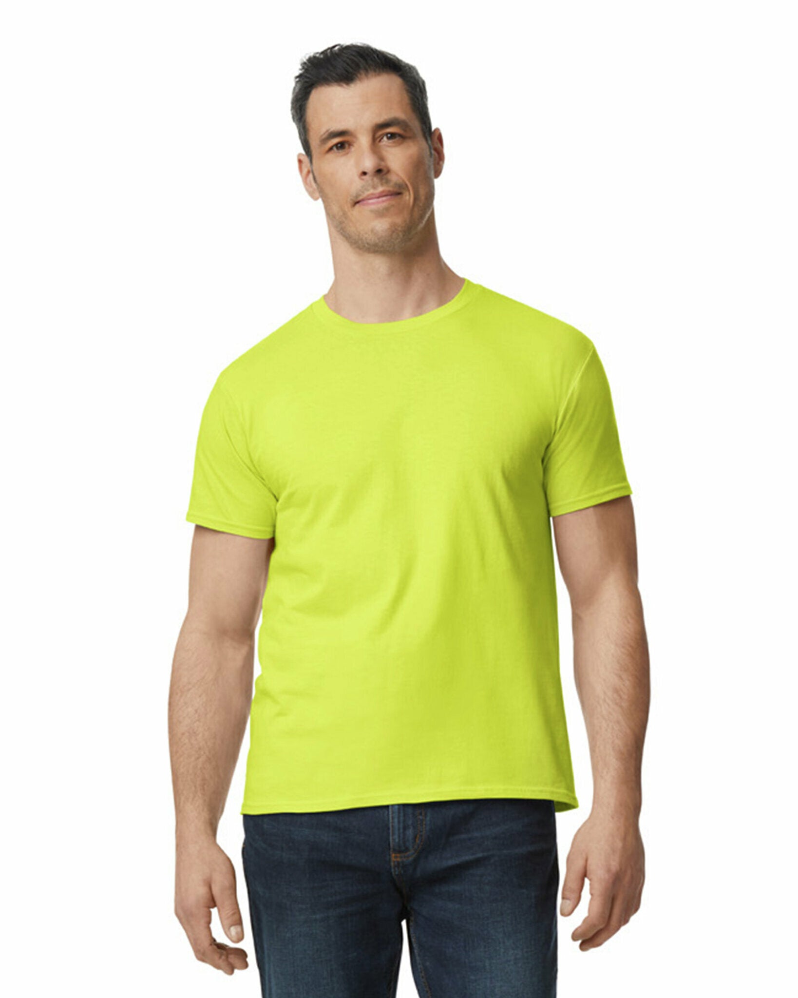 Gildan Softstyle Midweight Adult T-Shirt Safety Green