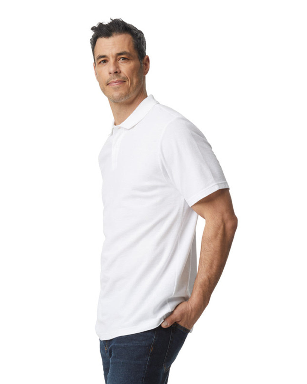 Gildan Softstyle Adult Pique Polo White