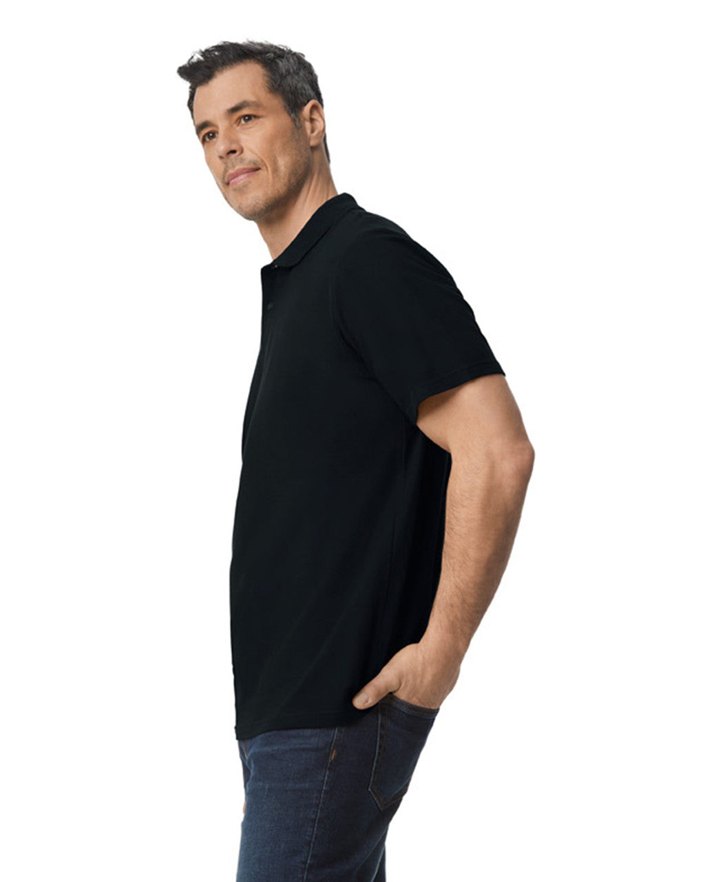Gildan Softstyle Adult Pique Polo Black
