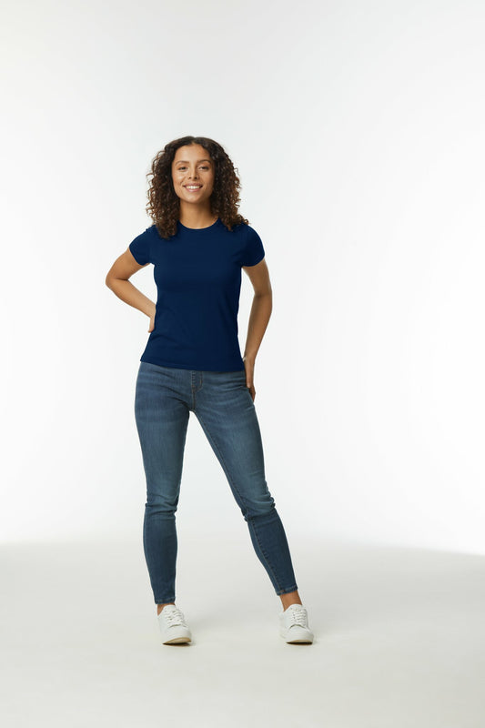 Softstyle Midweight Women's T-shirt Navy