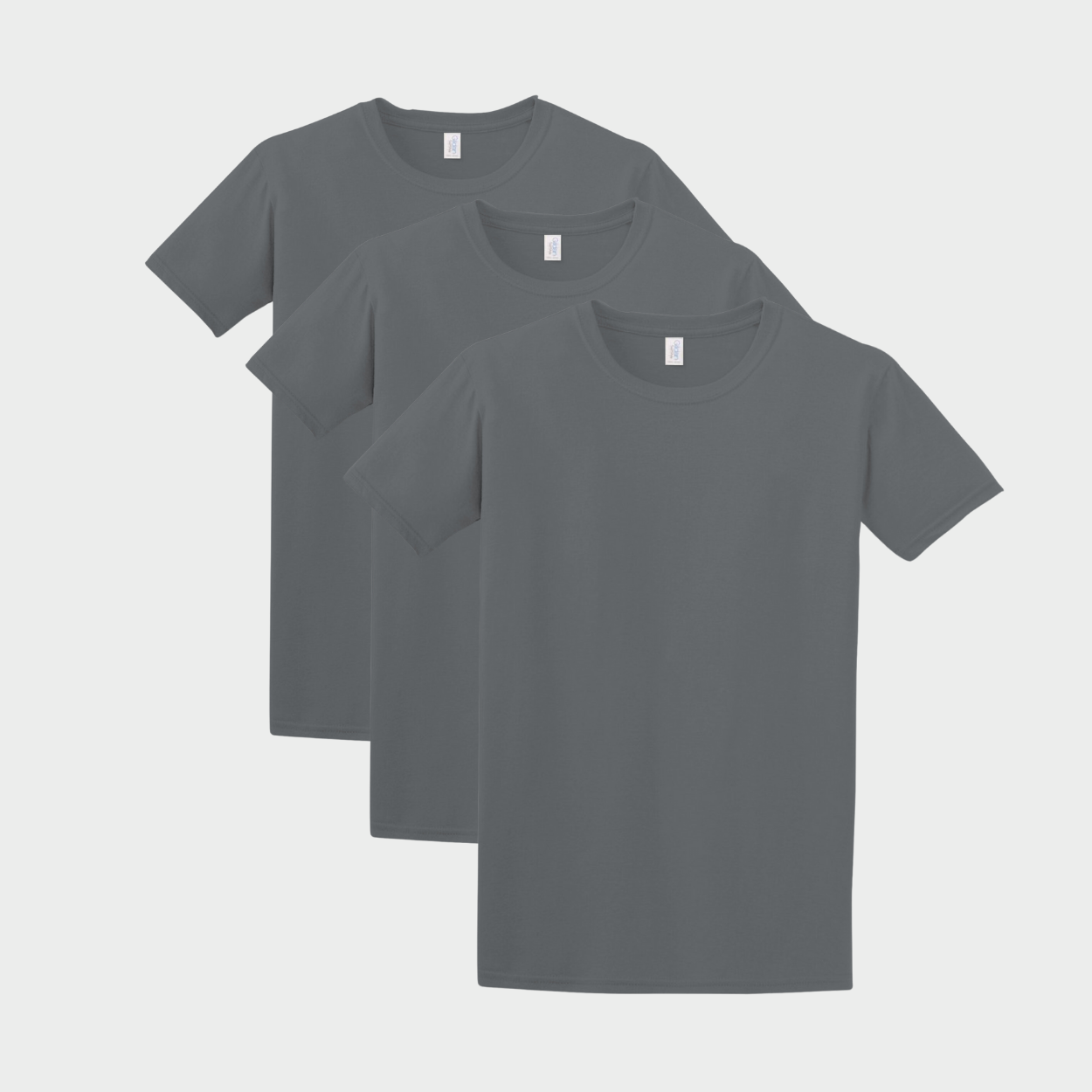 Pack of 3 solid t-shirts Charcoal Size XL