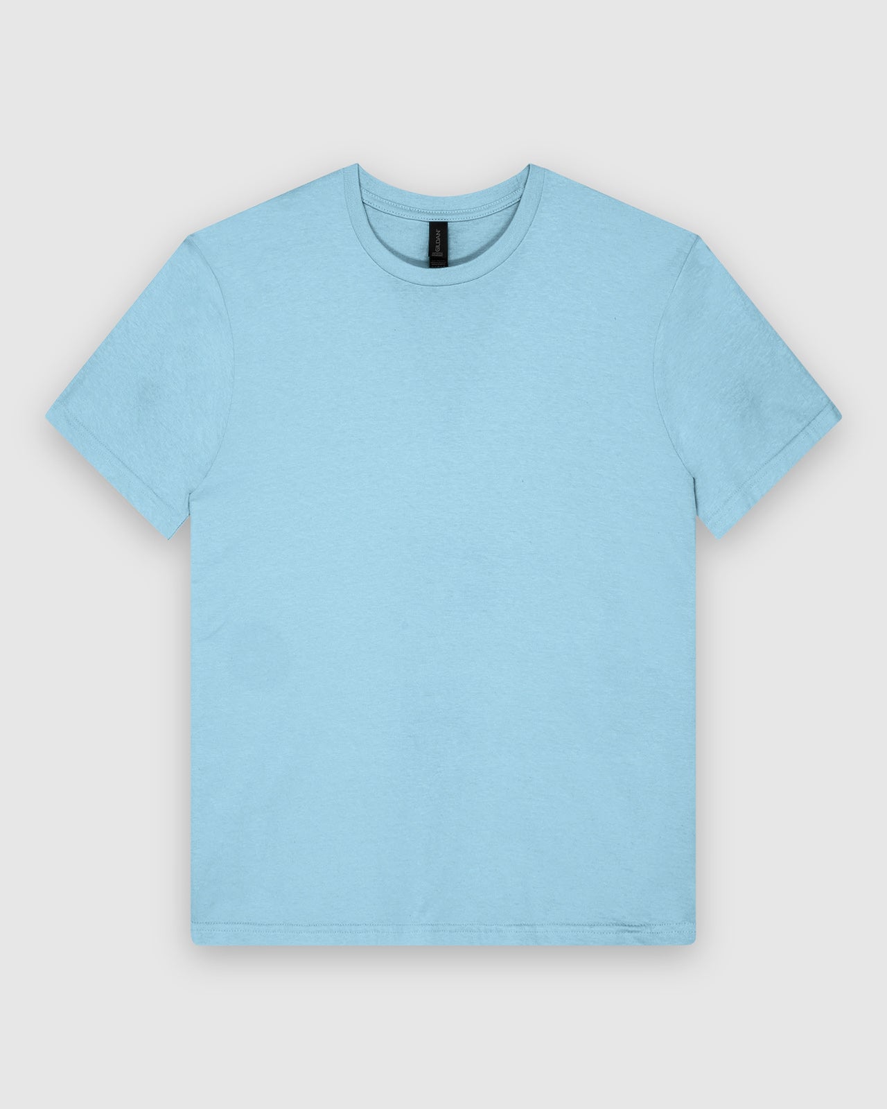 Light Blue Crewneck T-Shirt for Men | Buy Soft Cotton Tee