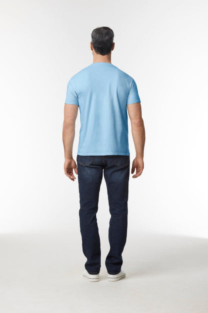 Gildan Softstyle Midweight Adult T-Shirt Light Blue