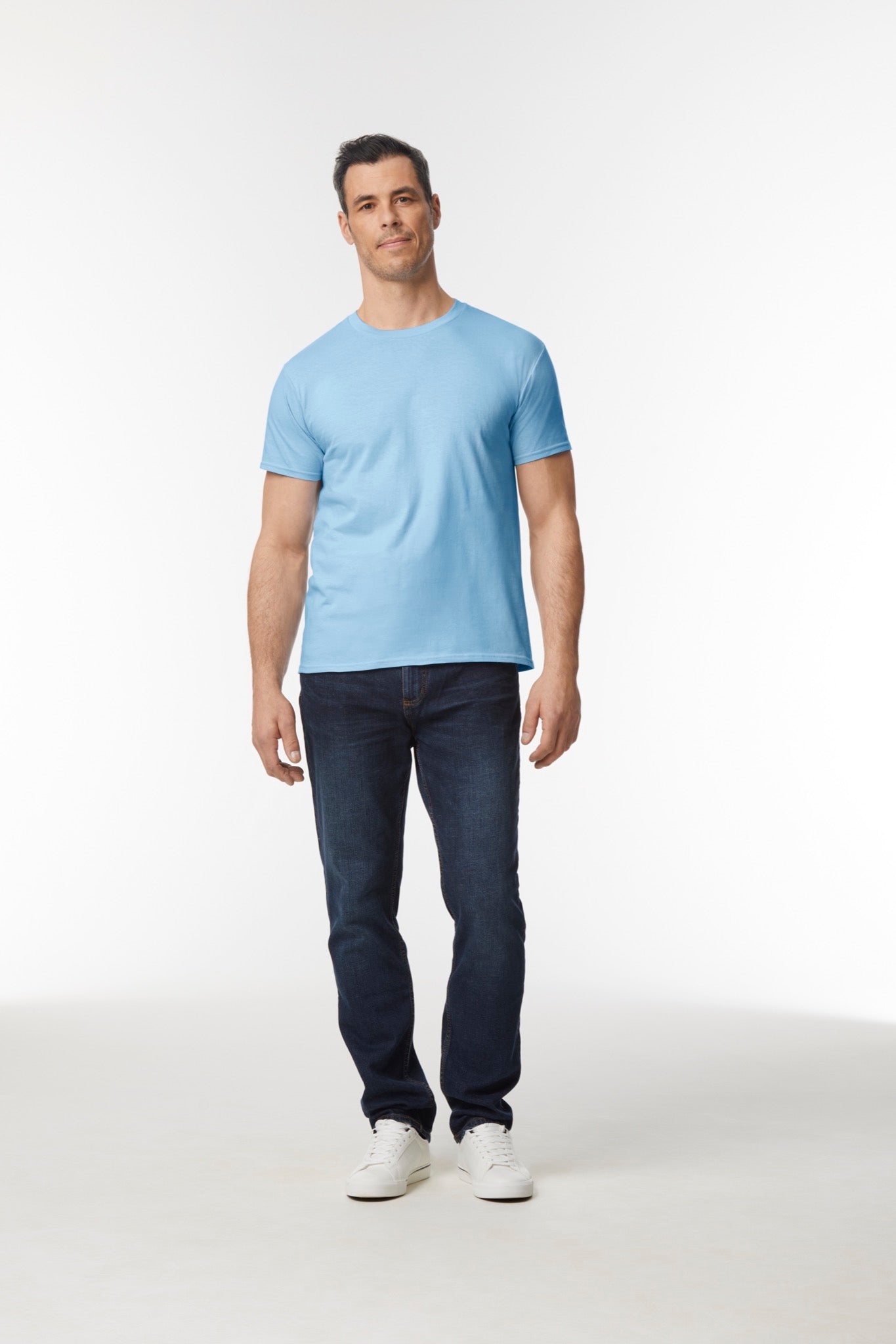 Gildan Softstyle Midweight Adult T-Shirt Light Blue