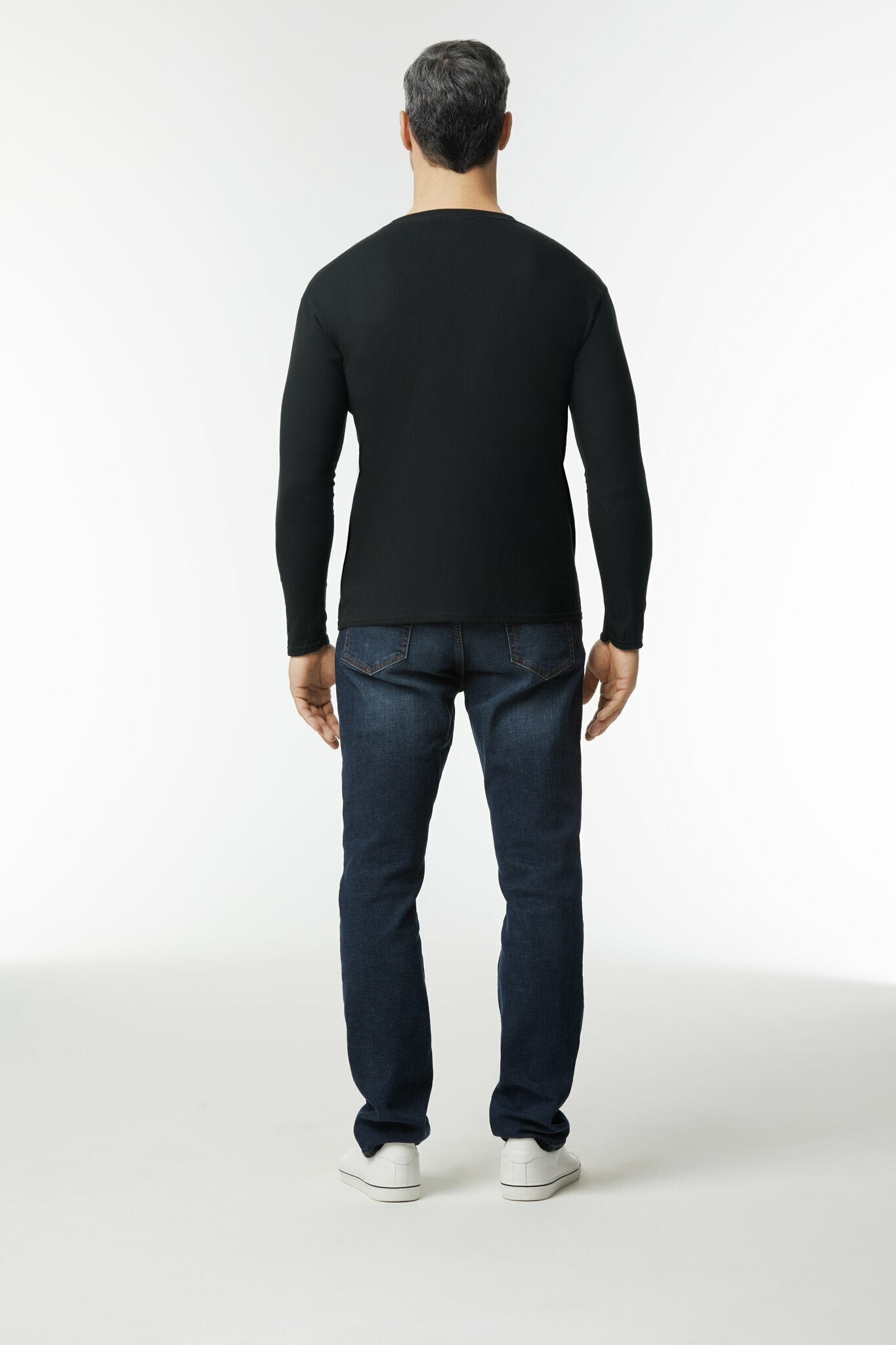 Gildan Softstyle Midweight Adult Long Sleeve T-Shirt Black