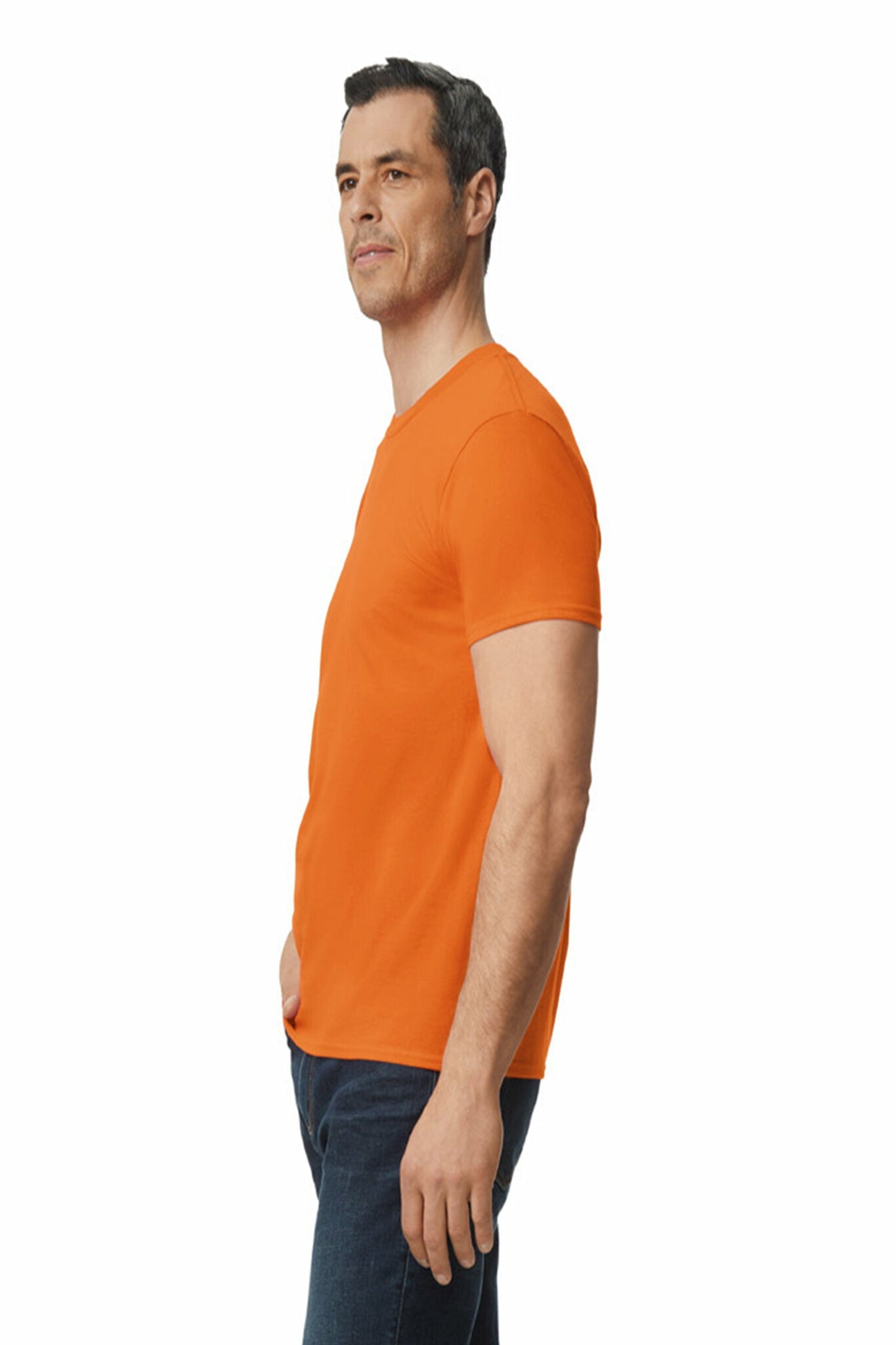 Gildan Softstyle Midweight Adult T-Shirt Safety Orange